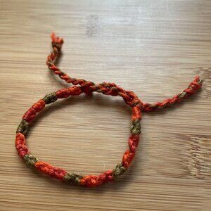 Dinah Bracelet, anklet, trendy, comfortable, tie, embroidery thread, woven, gift